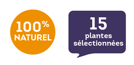 15-plantes-selectionnees 100 % naturel - 15 plantes sélectionnées