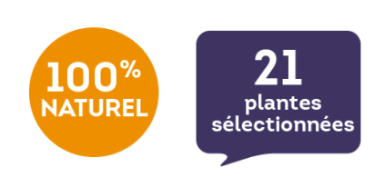 100 % naturel - 21 plantes sélectionnées