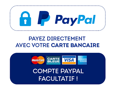 Paiement sécurisé Paypal - Cartes bancaires